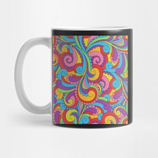 Hippie Love Mod Swirls Mug